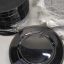 MYEventProducts | 13 inch Black Beaded Charger Plates | Fancy Plastic Plates | Heavy Duty, Durable & Sturdy Plastic Chargers for Dinner Plates | Plastic plates for Wedding, Party Supplies, Pack of  128 (65 Pre-Owned, 40 New, 23 Damaged)