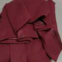 Tankaneo Womens Notched Lapel Collar Coats Open Front Long Jackets Overcoat with Belt (Small, Wine Red)
