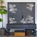 ChicSkin Larger Vintage UV DTF Transfers for Furniture, Ivory White Botanical Furniture Transfers Rub on Nightstand Decoration, Wild Floret Winter Stickers for Wood 11.42"X53.15"