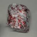 50 Feet Christmas Tinsel Garland Metallic Twist Garland Frost Tip Glitter Xmas Tree Decorations Shiny Wreath for Christmas Party Supplies Indoor and Outdoor Decor, 3.5 Inch Wide (Red, White)