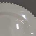 U-QE 60PCS Ivory Plastic Plates - Beaded Ivory Plates Disposable Heavy Duty - Perfect for Party, Baby Shower, Wedding, Birthday - Include 30PCS 10inch Dinner Plate & 30PCS 7inch Dessert Plate