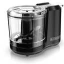 BLACK+DECKER 1.5-Cup Electric Food Chopper, One Touch Pulse, 150W Motor, Mini Food Processor, Stay-Sharp Blade, Dishwasher Safe
