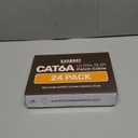 Everest Ultra Slim Cat6a Ethernet Patch Cables 1.5ft (24-Pack) Green - 10GB Cat 6a Patch Cable - Bendable, Flexible & Thin Ethernet Cable - Space Saving 32AWG 550MHZ Cat6a Cables - 100% Copper Wires