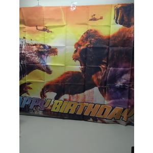 Two Three Kingdoms Godzilla Background Godzilla Vs. Monster King Kong Theme Back 56*38