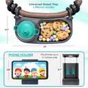Swanoo Universal Stroller Snack Tray with Phone Holder | Compatible with Nuna Mockingbird Bugaboo Uppababy | Stroller Bumper Bar Tray Attachment | Baby Toddler Disneyland -Single Pack
