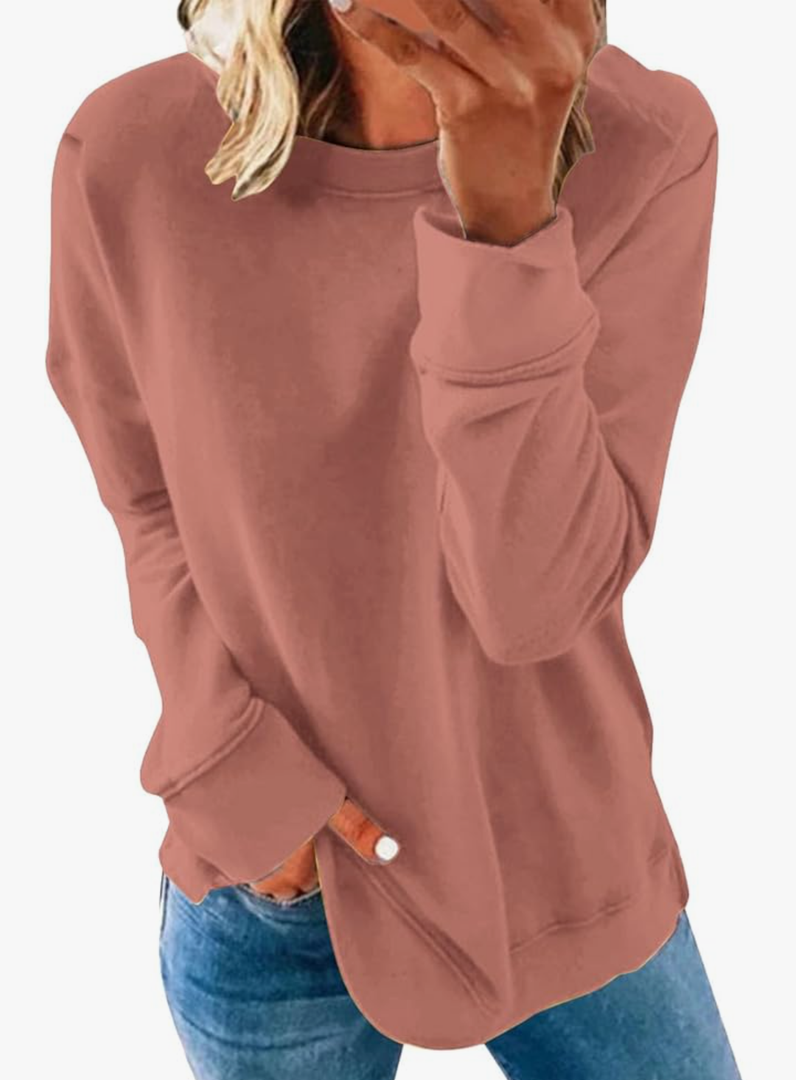 SHAOBGE Fall Casual Sweatshirts for Women 2024 Halloween Crew Neck Hoodies Shirts Long Sleeve Pullover Sweaters Fashion Tops L