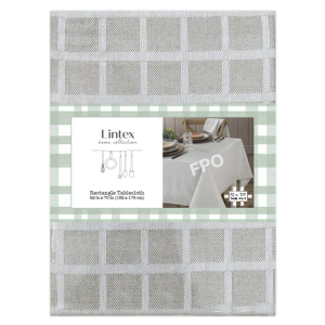 Lintex Home Collection Rectangle Claire Tablecloth, 52 x 70 in