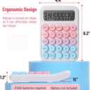 Mr. Pen- Mechanical Switch Calculator, 12 Digit Large LCD Display, Colorful with Big Buttons, Mechanical Switch Calculator for Home, School, Office