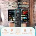 Replacement Remote Control Compatible with Fire Smart TV Stick, for TV FireStick Remote(2nd Gen/3rd Gen/4K/Lite/4K Max)/TVs Cube, for Insignia Fire Smart TV with Voice Control