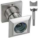 Earl Diamond Solid Brass Square HD 220 Degree Door Viewer Peephole with 28mm Drill Bit and Privacy Cover, Compatible with Door Thick from 1-21/32" to 2-1/8", 
Satin Nickel
Finish