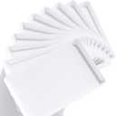 Lifewit Serving Tray Plastic for Party, 15" x 10" Platters for Serving Food, White Food Tray for Snacks, Food, Cookies (15" x 10" (10pcs))