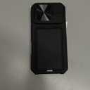 SSLOTSCASE for iPhone 17 Pro Case with Card Holder & Kickstand & Slide Camera Lens Cover & Camera Stand & Wallet, Military-Grade Heavy Duty Rugged Phone Case Cover for iPhone 17 Pro 6.3'' 2025, Black