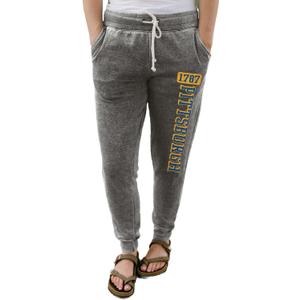 2 x Blue 84 Women's NCAA Officially Licensed Jogger Sweatpants Burnout (Gray, XL)