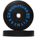 Fitvids Olympic Bumper Plates Set – 1" Weight Plates for Strength Training & Weightlifting – 45 lbs – Colored