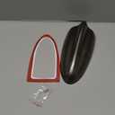 Shark Fin Antenna Cover, AM/FM Signal Roof Aerial Universal for Car Auto SUV Truck ABS Material with Adhesive Base Brown