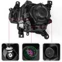 Huray Right Headlight Assembly for Jeep Cherokee 2014-2018