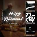 Happy Retirement Neon Signs for Wall Decor,Dimmable Neon Lights for Bedroom Wall Decor USB Powered Led Signs for Bedroom Wall Birthday Party Gifts Retirement Party Decor