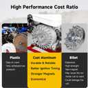 HIAORS Aluminum Flywheel 10krpm for Predator 212cc 200cc 224cc Non Hemi Ghost 69730 69736 196cc BSP Tilly Engine Coleman Mini Bike CT200U BT200X CT200U-EX GX160 GX200 6.5HP Minibike Performance Parts