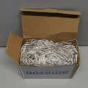 Joomer Christmas Net Lights - 12FT x 5FT 360 LED Plug-in Mesh Lights, Waterproof with 8 Modes, Timer, Connectable for Bushes, Trees, Garden, Outdoor Christmas Decor (Clear Wire, White)