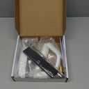 Sliding Patio Door Handle with Mortise Lock and keys, Key Cylinder and Keeper, 4-15/16" Hole Spacing, Reversible Design(Non-Handed), 4 15/16 Glass Door Replacement Handle Lock, Need to Drill (White)