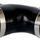 3.5" to 4"(89-102mm) 90 Elbow Coupler Silicone Reducer Hose With Stainless Steel T-Bolt Clamp - High-Temp 4-Ply Reinforced Design for Automotive Turbo/Intercooler/Intake Piping/Industrial Hydraulic