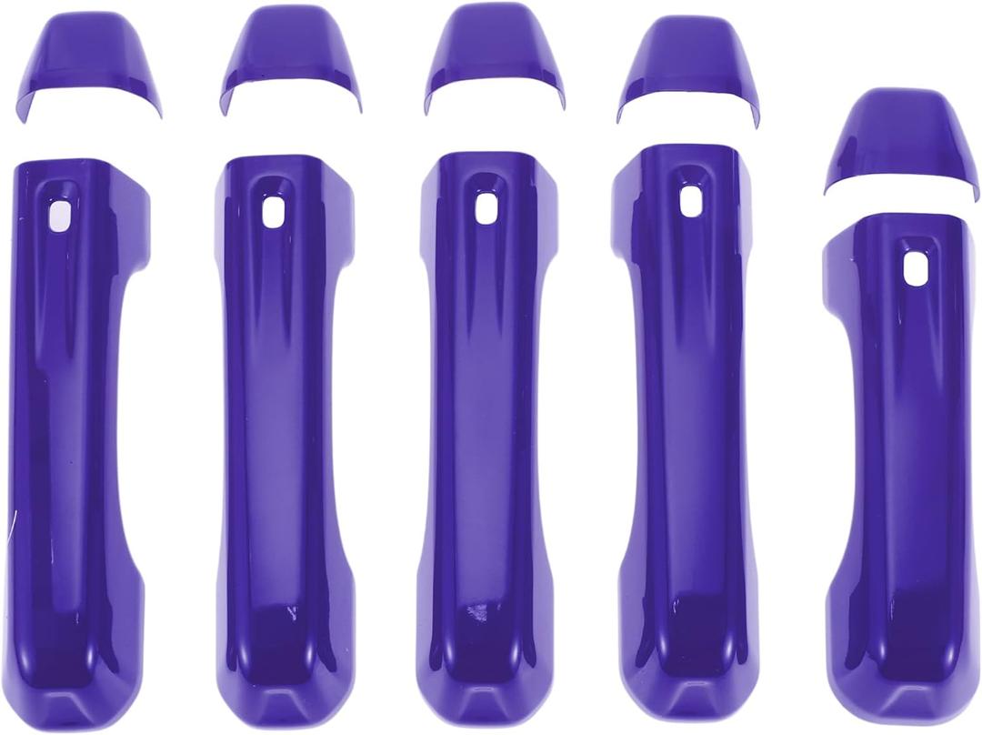 Tailgate Handle Cover Trim for Jeep Wrangler JL JLU 2018-2021 Durable | Tailgate Handle Cover Purple 1 Set