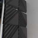 Foroomaco 6 Pack Sound Proof Foam Panels for Walls, 12x12x2 Inches Half-Slash Style Acoustic Panels for Home Studio Acoustic Treatment (Black)