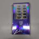 Soft Gel Red Press on Nails Almond - Christmas Short Nails with Glossy French Tips in a Matte Finish, Stick on Nails with Glue in 16 Sizes - 32 Reusable Fake Nails for Women, Ancora