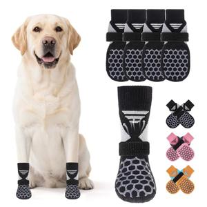 KOOLTAIL Dog Socks Shoes for Hot Pavement, Breathable & Warm Winter Dog Booties to Prevent Licking Paws for Small Medium Large Senior Dogs,Non Slip Grippy Pet Boots & Paw Protectors for Hardwood Floor Size S