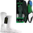 LUX Sports ProCleat Performance Grip Socks & Dual Grip Sports Insoles - GripArray Insoles for Performance Sports & Athletic Socks for Performance