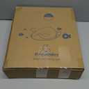 ANGELBLISS Baby Potty Training Toilet Seat with Soft Cushion Handles, Haute Collection, Double Anti-Slip Design and Splash Guard for Boys and Girls (Blue)