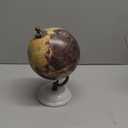 Deco 79 Modern Plastic Globe with Marble Base, 5" x 5" x 8", Black