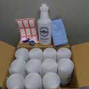 Matthew Cleaning 24 oz Empty Spray Bottles for Cleaning Solutions, All-Purpose HDPE Plastic Spray Bottle for Plants, Detailing, Pet, Hair, Adjustable Nozzle and Measurement, Case Pack 12 Pcs