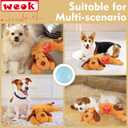 WEOK Heartbeat Puppy Toy, Comfort Cuddler Pillow, Dog Anxiety Relief Calming Aid,Heartbeat Stuffed Toy for Dogs,Puppy Heartbeat Toy Sleep Aid,Dog Heartbeat Toy for Pet