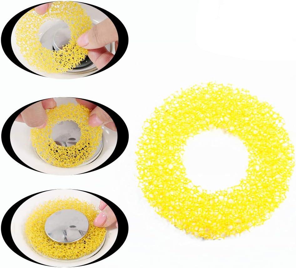 FATHER.SON Drain Hair Catcher, Sink Strainer Protector Stopper for Pop Up Drains Bathtub Washing Basin, Easy to Install and Use