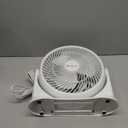 Comfort Zone 11-Inch High-Velocity Tabletop Air Circulator Fan  Quiet 3-Speed Personal Turbo Fan with 90 Adjustable Tilt & Carry Handle  Compact Desk Fan for Home, Office, or Bedroom  White