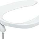 Heavy Duty Commercial Open Front Toilet Seat, Elongated 18.5-Inch, 1PACK