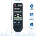 NF607UD Replace Remote Control fit for Emerson TV DVD Combo LD195EMX NF605UD LD195SL8 LD195SL8A