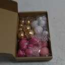 ASTARON 32 Pcs Ball Cake Topper Decorations Mini Balloons Cake Topper Sticks Foam Balls Cake Picks Cake Topper Balls Cake Decorations for Wedding Party Birthday Cake Decorating (Pink Gold)