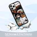 Cool Cowboy Cowgirl Horse Phone Case, Hippie Western Phone 11 Pro Case, Non-Slip Design and Shock Absorption, Soft Silica Gel Frame Support Country Phone Case for Teen Girls, Boys, Women and Men