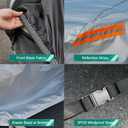 GUNHYI 6 Layers Sedan Car Cover Waterproof All Weather, 100% Waterproof Outdoor Car Covers Full Exterior Covers for Automobiles Sedan Hatch SUV Rain Sun UV Dust Protection. Size A7  