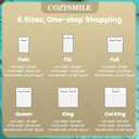 CozySmile Breathable Cooling Full Sheet Set - Hotel Luxury 4 Piece Deep Pocket Sheets for Full Size Bed, Fits 16" Mattress, Easy Care Wrinkle Free Bedding Sheet and Pillowcase Set, Turquoise