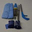 Spray Mop for Hardwood Floors Cleaning: Microfiber Wet Dry Floor Mops with 4 Washable Pads for Swiffer PowerMop - Flat Mop with Sprayer for Kitchen Tile Wood Laminate Vinyl (Light Blue)