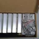 10 PCS Solar Panel Mounting Brackets Kits, Aluminum Alloy 120mm Z Bracket Solar Panel Mounting Rails, 30mm/35mm End Clamp & Mid Clamp for Flat, Metal, Tin, Sheet Roof