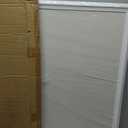 U Brands Farmhouse Linen Bulletin Board, 40" x 30", White Wood Style Frame, Industrial Grade Pinning Surface