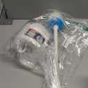 OXO Good Grips Compact Toilet Brush & Canister, Toilet Bowl Brush and Holder with Automatic Canister Door, Bathroom and Small Spaces Cleaning Supplies Essential (1 Count (Pack of 1), White)