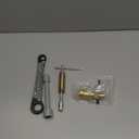 4 Pcs Angle Stop Wrench Kit Plumbing Tool, Olive Ring Removal Tool with Diameter of 1/2", 3/4", Compression Sleeve Puller for 1/2" Compression Fitting, Install Angle Stop Nut (Olive,Grey)