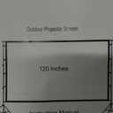 Wall Mount 120 Inch Portable Projector Screen, White