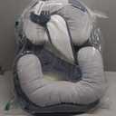 Rootling Baby Feeding Pillow, Anti Overflow Feeding Pillow for Reducing Spit-Up, Safety Nursing Pillow, Baby Lounger Reflux Wedge Breastfeeding, Removable top and Bottom (Gray, Small)