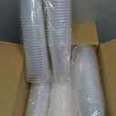 Plastic Cups with Strawless Sip Lids (100, 16 oz)